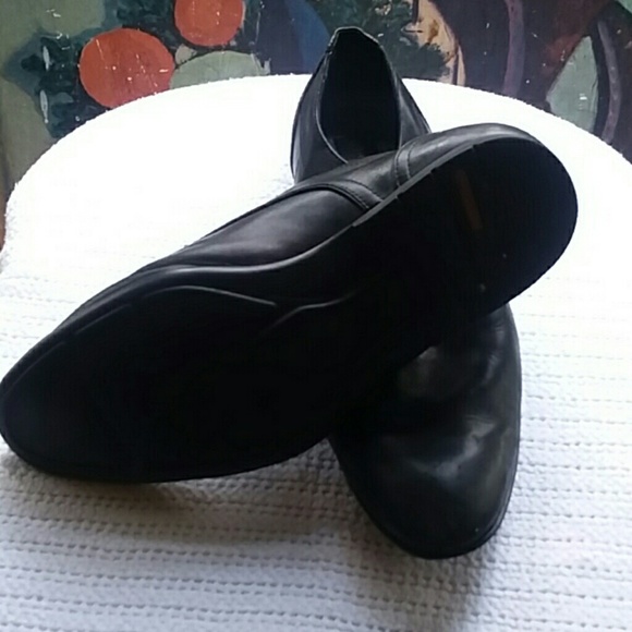 Men's black leather Rockport dress shoes - Picture 4 of 7